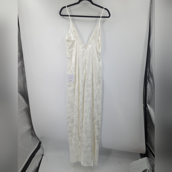 NWT LULU'S Promise My Passion Bridal Maxi V-neck Sleeveless Spaghetti Strap Dres - Picture 10 of 10